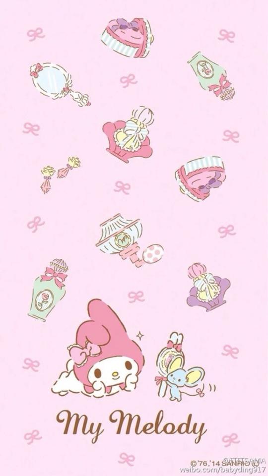 朋友们~iphone高清手机壁纸素材手机桌面melody小双子星美乐蒂