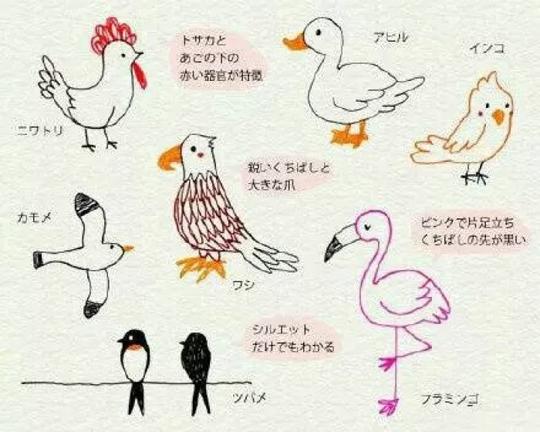 简单易学的简笔画日系手帐日记小素材,可爱超萌画画可以减压