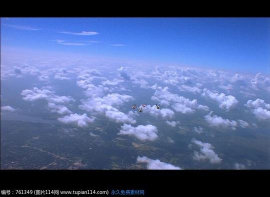 空中跳伞视频素材