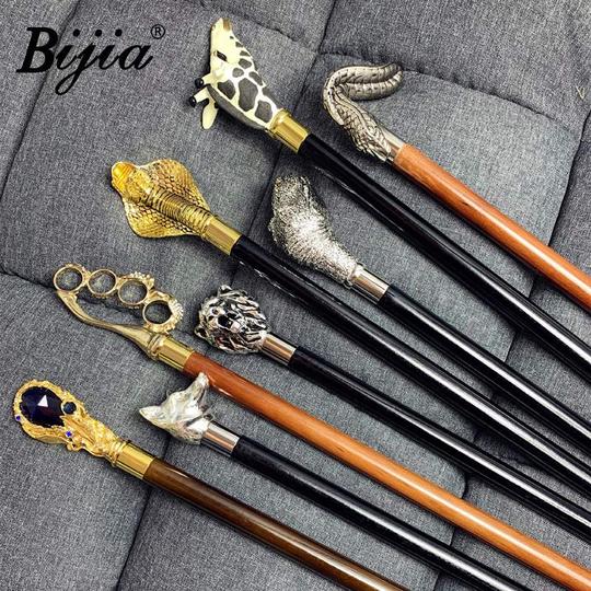 新bijia绅士手杖文明棍拐杖霸气英伦动物手柄权杖创意礼品文明手