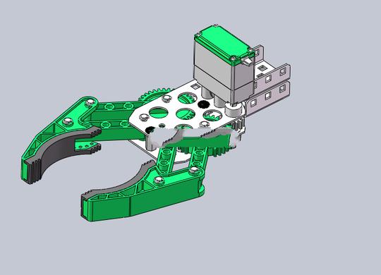 机械夹爪气动夹子机械臂末端执行器3d模型资料