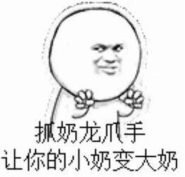  抓奶龙爪手让人的小奶变大奶斗图表情包