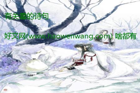 有关雪的诗句