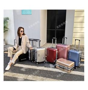 抖音网红箱子同款旅行箱女行李箱铝框箱密码拉杆箱超大容量学生箱