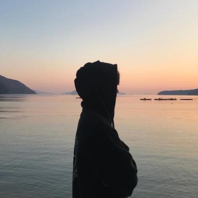qq唯美大图一个人群看海