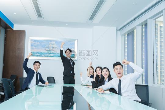 商务团队会议室开会讨论图片素材_免费下载_jpg图片