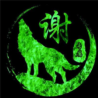 姓氏头像炫彩荧光主题,黑色背影分享给大家