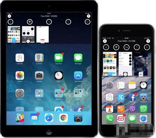 iphone6/6plus越狱后必装插件可让reachability界面