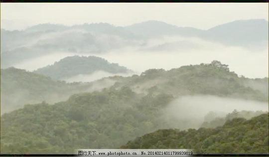 云雾山峦风景视频素材图片