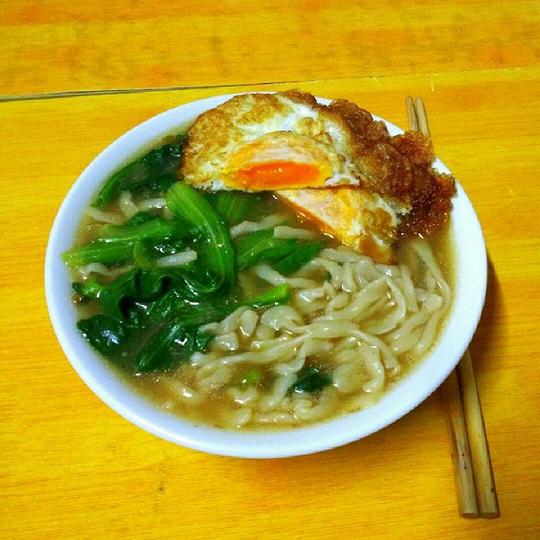 静静的美食日记的高汤鸡蛋面做法的学习成果照