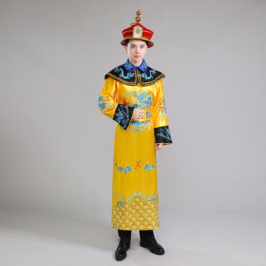 热卖清朝御前侍卫官兵服御林军清兵古装衙役带刀侍卫影视服装黄马褂