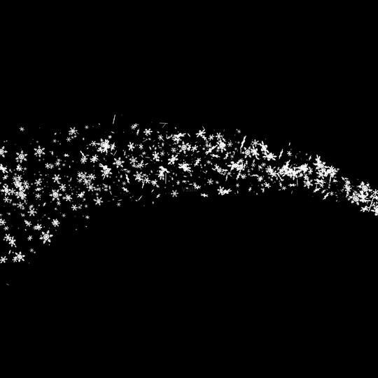 透明通道雪花粒子飞过视频素材_2000x2000_高清视频