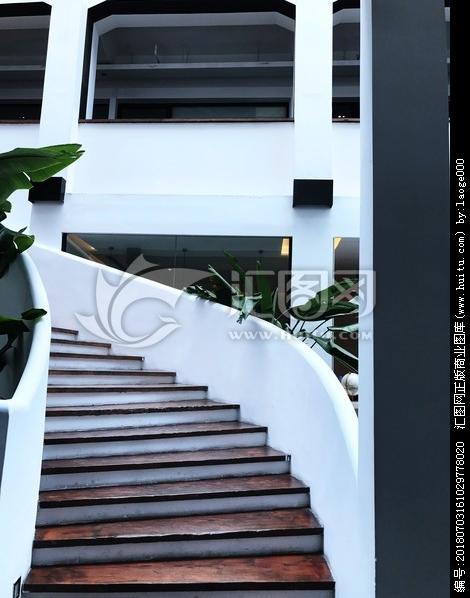 楼梯设计别墅楼梯欧式楼梯白色建筑公司办公楼私家小楼盘旋楼梯素材