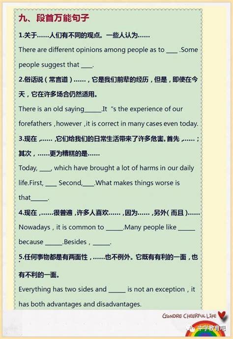 高考英语作文精彩开头