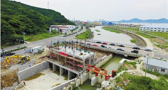 ,舟山市定海区小沙街道高标准农田建设项目配套工程之一的排涝