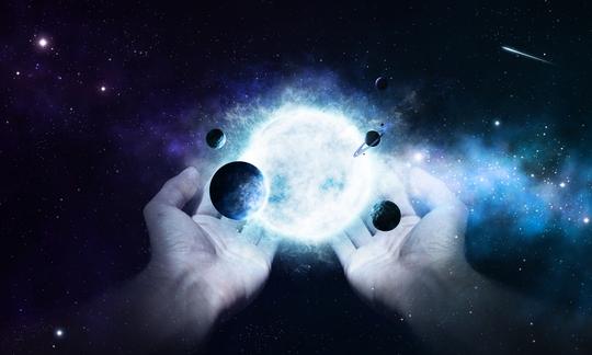 好看的视频音效素材模板下载,本次视频音效作品主题是手中的星球
