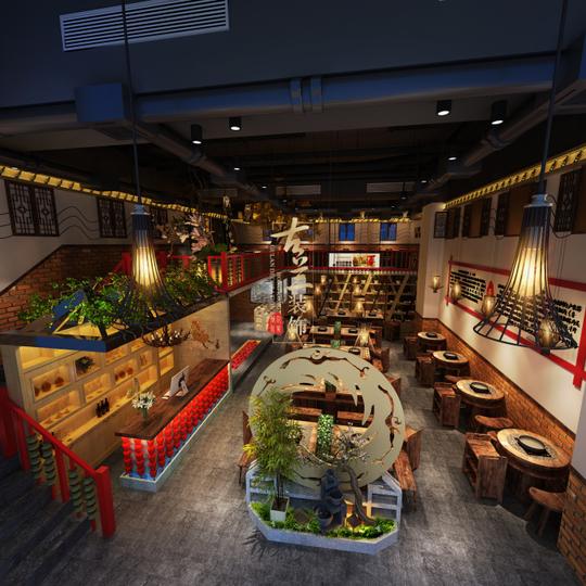 蜀千千砂灌串串香成都特色串串店装修设