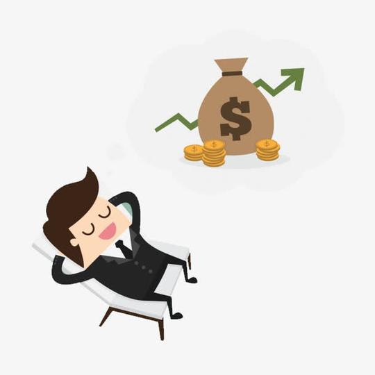 想着发财的人免抠素材免费下载_觅元素51yuansu.com