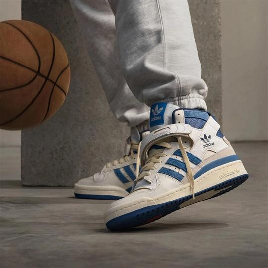 阿迪达斯adidas三叶草forum84og白蓝复古男女运动板鞋休闲鞋fy779342.5