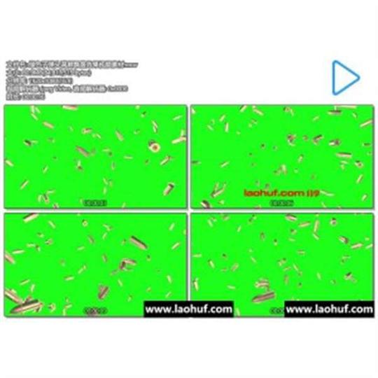 绿色子弹头满屏飘落效果视频素材