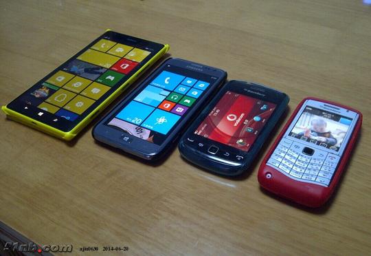 出一些冷门的手机nokia1520黑莓9100等