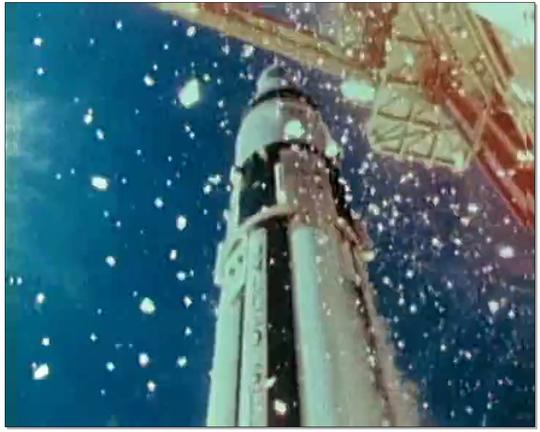 天空下雪视频素材