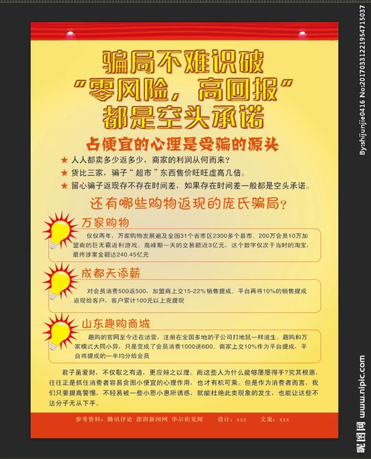 315打假揭秘骗局宣传单海报图片