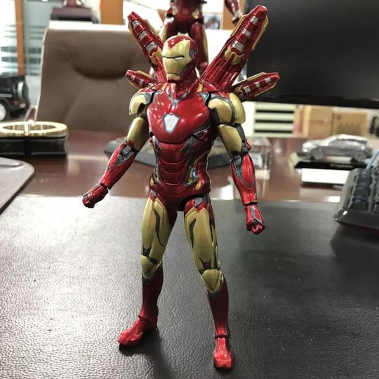 钢铁侠mk85纳米战甲复仇者联盟4可动玩具复联3机甲手办模型非shf