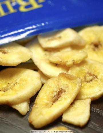 黄色香蕉片图片