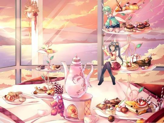 二次元美食甜品拟人化!