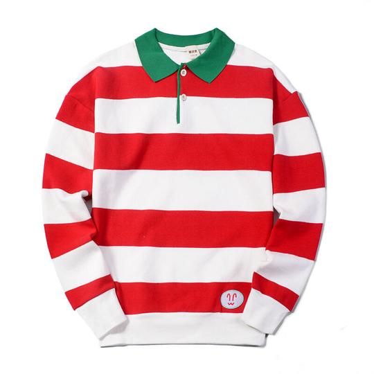 衣服肖战王源宋妍霏同款衣服潮男女卫衣春秋薄款条纹宽松情侣上衣外套图片色抖音网红快手红人同款xl