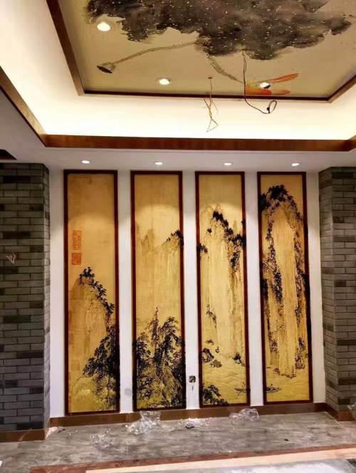 酒店装饰画手绘墙画手绘壁画墙绘手绘涂鸦