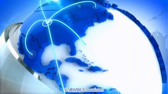 34段电视新闻播报地球背景视频大合集高清动态视频素材