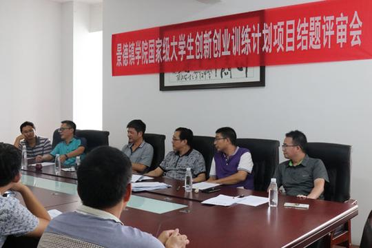 景德镇学院举行国家级大学生创新创业训练计划项目结题评审会