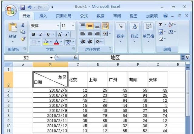 word2013斜线表头怎么做