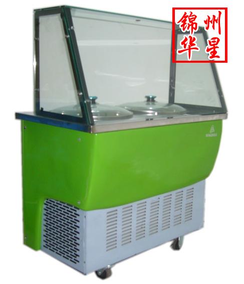 2011夏季创业首选双锅炒冰机,炒冰果机,手炒冰淇淋机