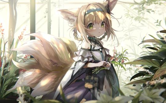 [明日方舟/动态壁纸]铃兰的尾巴摇啊摇