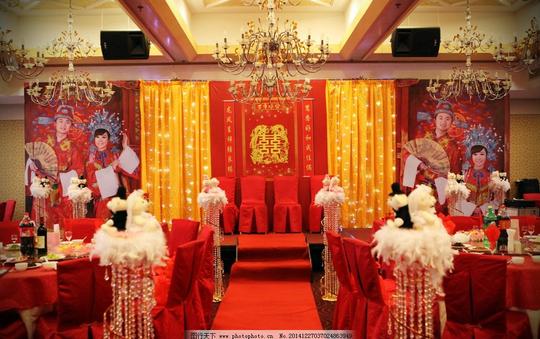 婚礼现场传统婚礼中国婚礼结婚礼仪喜庆摄影生活素材
