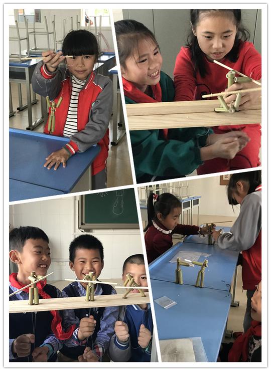后溪中心小学乡村学校少年宫---智慧家长进校园开设了竹节人制作课程
