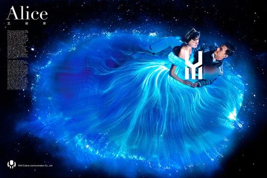 夜光婚纱素材