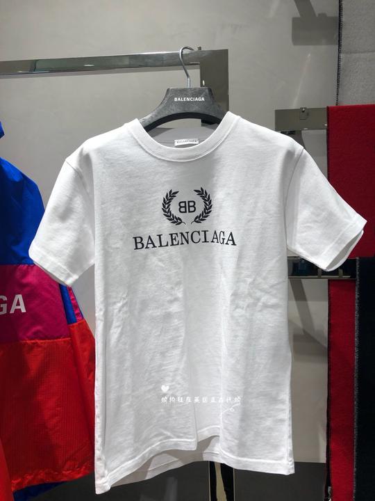 购物狂在英国代购balenciaga巴黎世家女士bb圆领t恤短袖