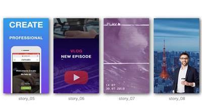 ae:instagram微信类手机视频宣传片ae模板ae视频素材下载