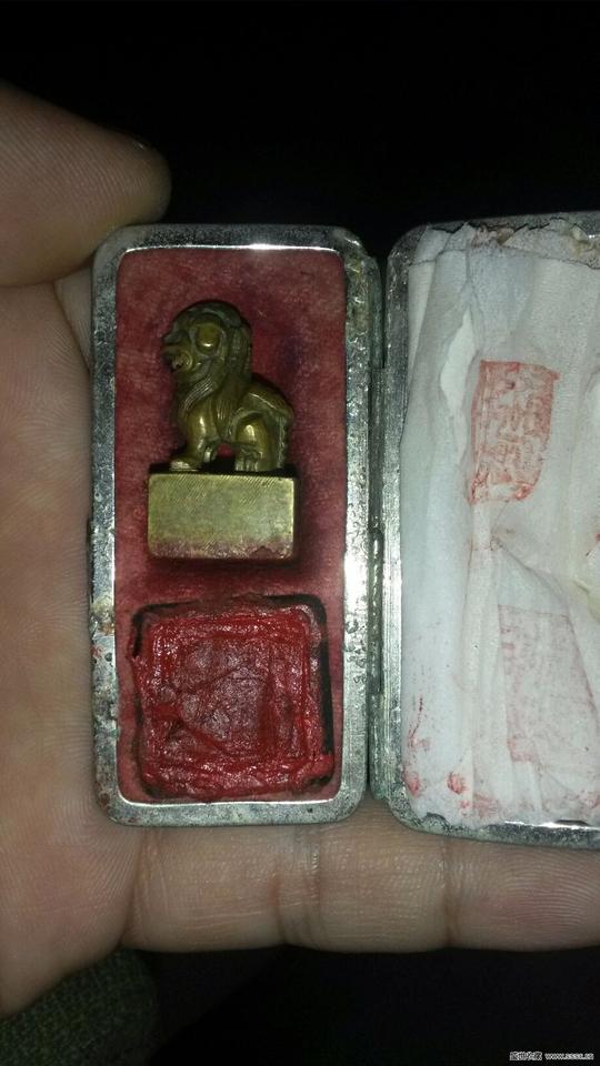 狮城淘偏门之原盒铜印钮图片6
