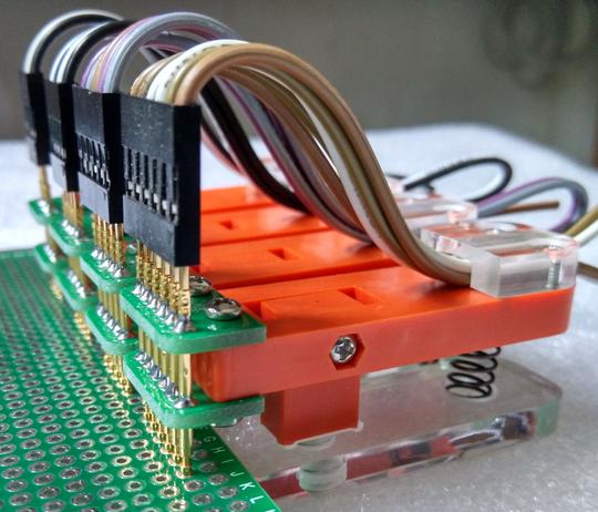测试架pcb夹子治具夹具探针下载程序编程烧录2.542.01.27