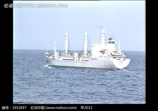免费素材视频素材实拍素材城市风光广阔大海上的轮船