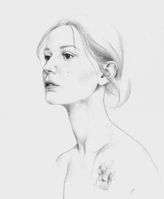 不同类型的人物素描画素材