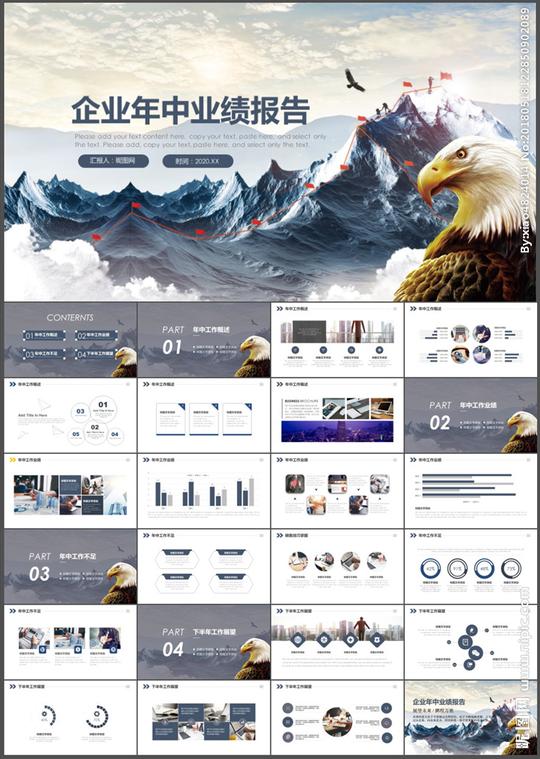 业绩报告ppt