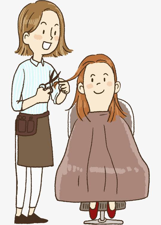 剪头发的女人素材图片免费下载_高清png_千库