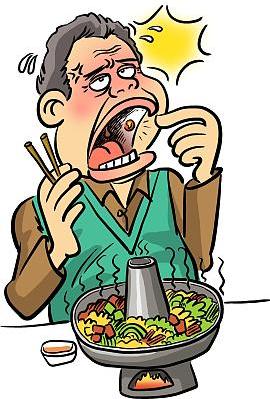 吃火锅嘴溃疡图片设计素材