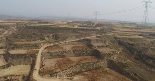 黄土高原黄土地航拍_4096x2160_高清视频素材下载(:)